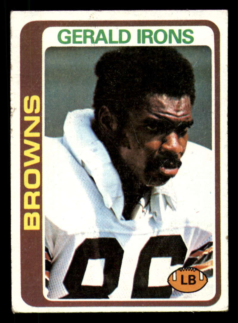1978 Topps Gerald Irons #73 EX Excellent Browns