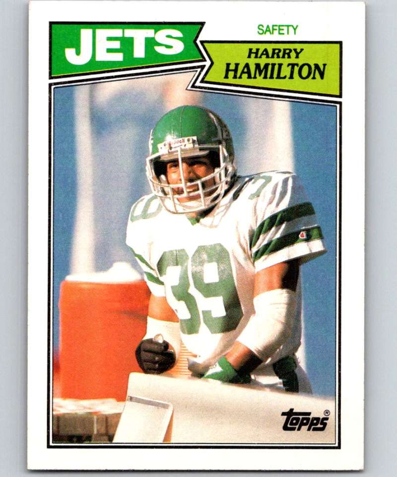1987 Topps #141 Harry Hamilton RC Rookie Card New York Jets