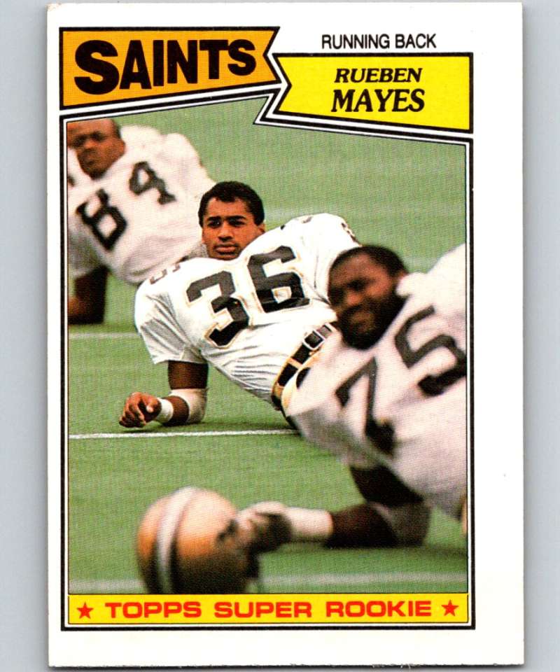1987 Topps #274 Rueben Mayes RC Rookie Card New Orleans Saints UER