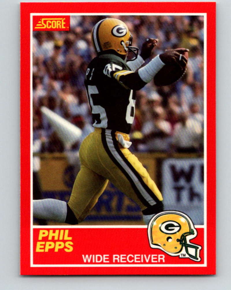 1989 Score Football #149 Phillip Epps Green Bay Packers Official NFL Trading Card From the Premiere Score Set