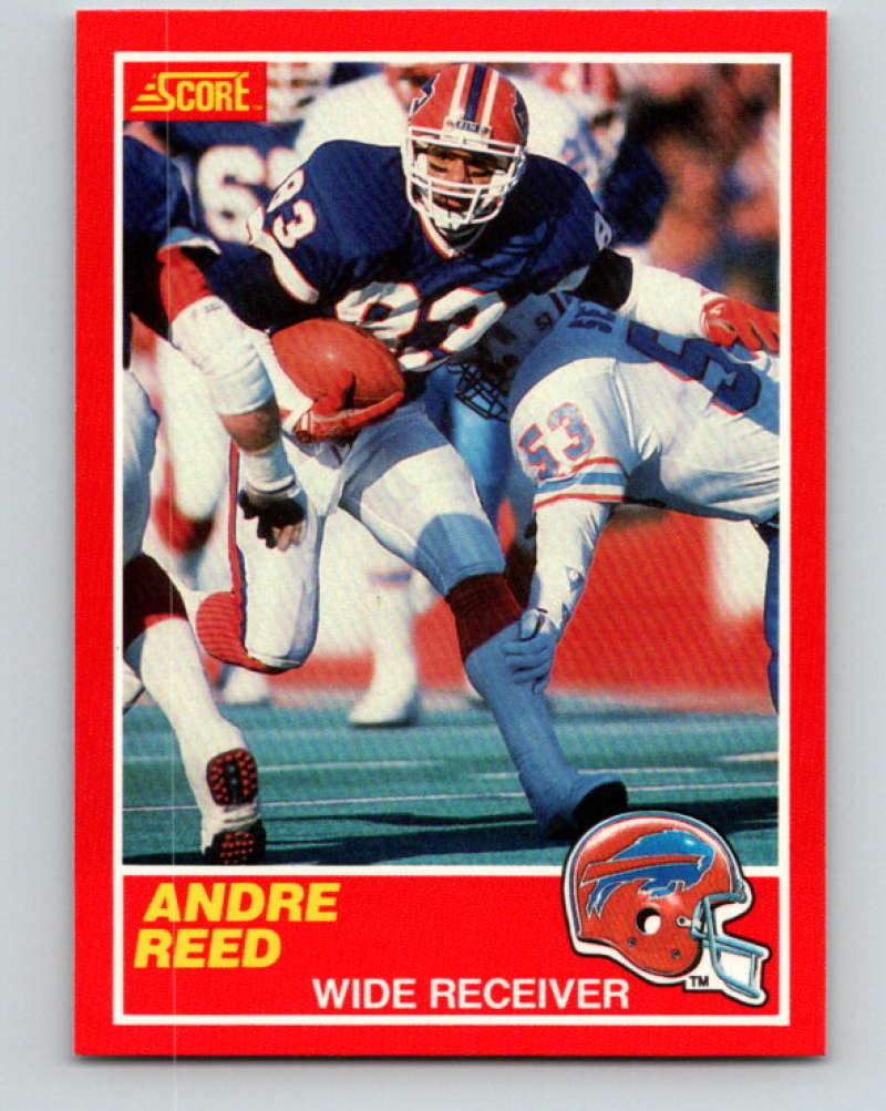 1989 Score Football #152 Andre Reed Buffalo Bills Official NFL Trading Card From the Premiere Score Set