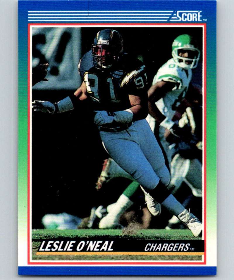 1990 Score Leslie O'Neal #8 NM Chargers