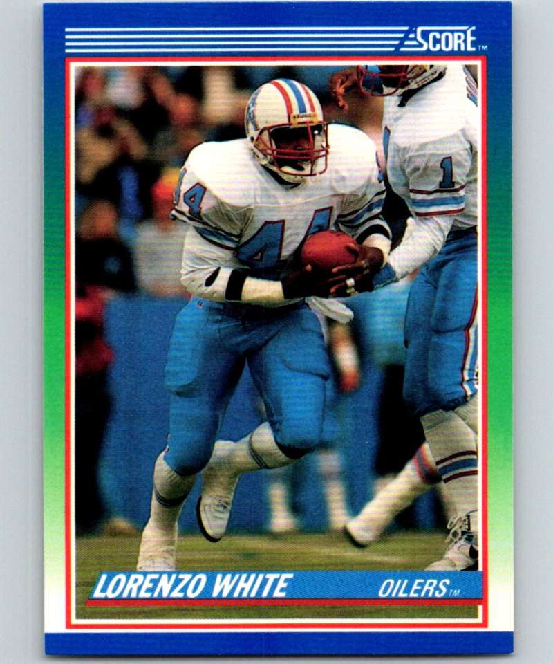 1990 Score Football #29 Lorenzo White Houston Oilers  Official NFL Trading Card (from Factory Set Break)