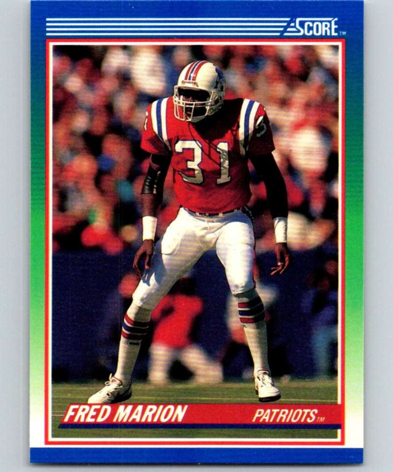 1990 Score Fred Marion #39 NM Patriots