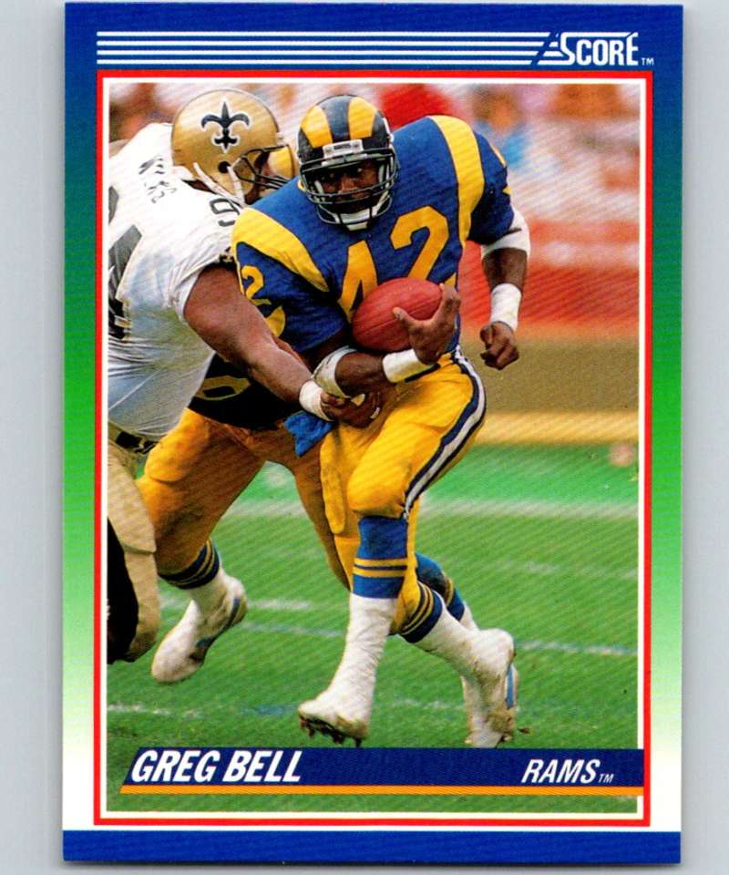 1990 Score Greg Bell #89 NM LA Rams