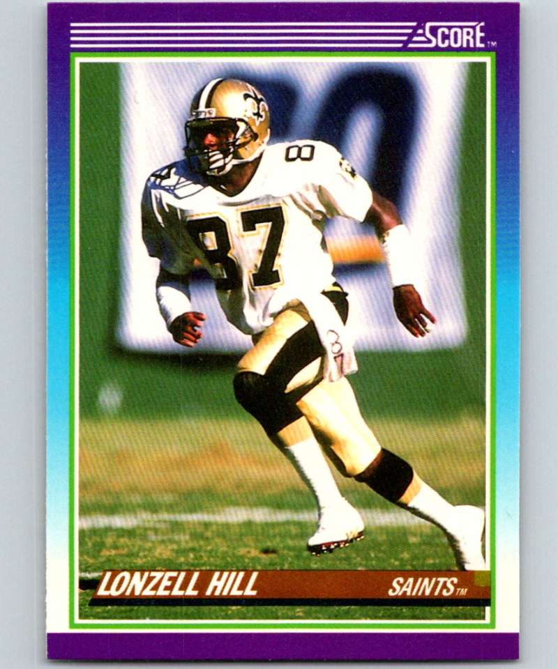 1990 Score Lonzell Hill #187 NM Saints