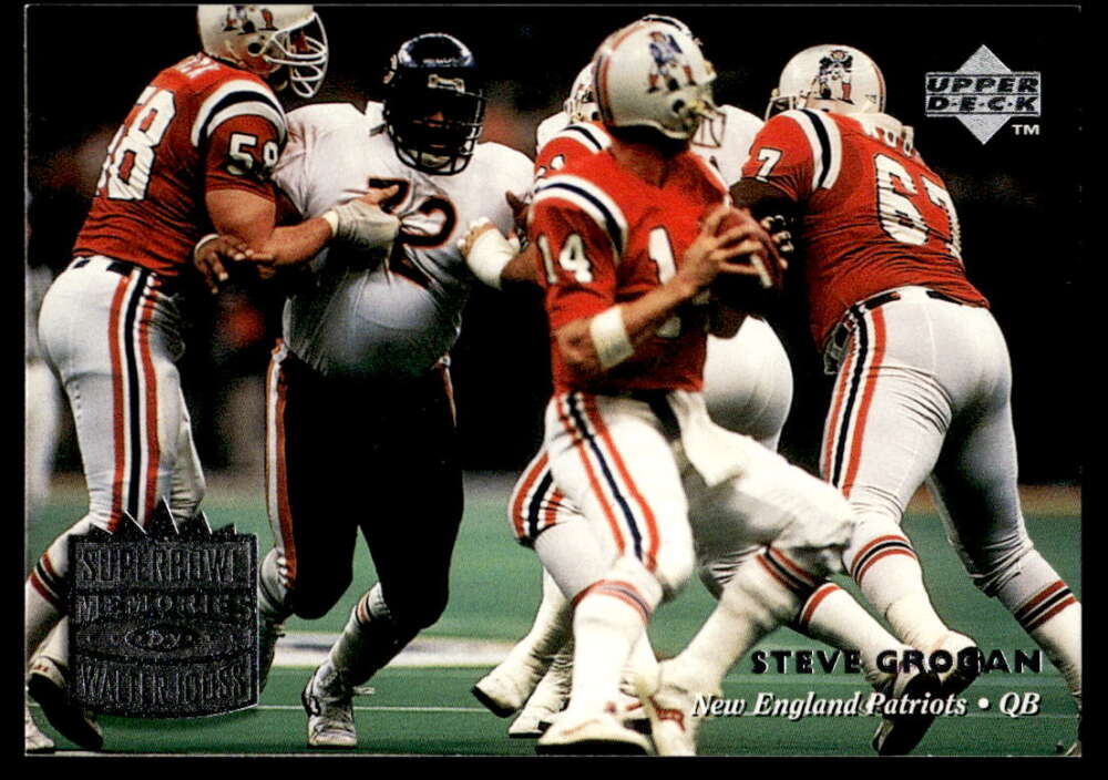 1997 UD Legends Football #204 Steve Grogan New England Patriots  Official Upper Deck NFL Alumni Trading Card