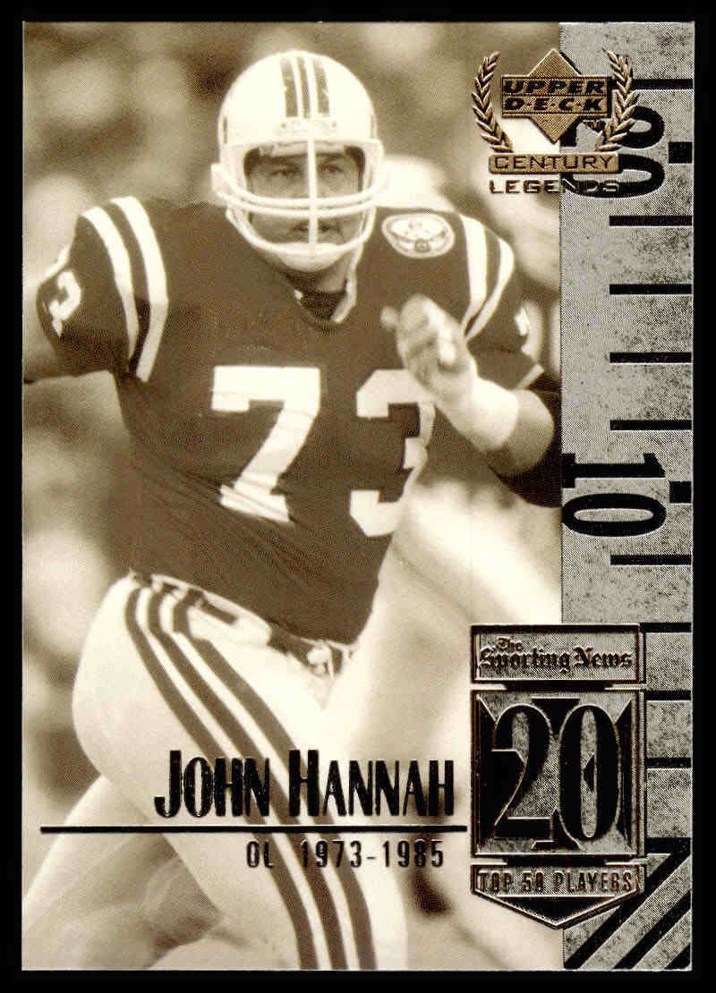 1999 Upper Deck Century Legends #20 John Hannah NM Near Mint