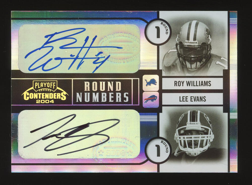 2004 Playoff Contenders Round Numbers Autographs