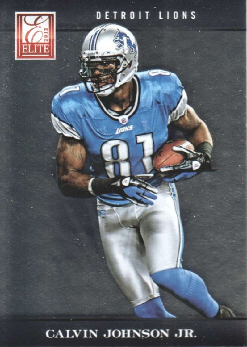 2012 Elite Football #36 Calvin Johnson Jr. Detroit Lions  Official Panini NFL Trading Card