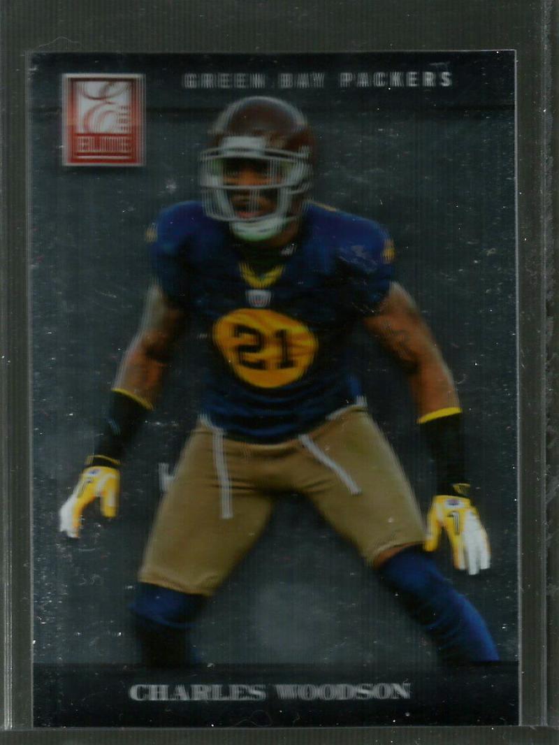 2012 Elite Football #37 Charles Woodson Green Bay Packers  Official Panini NFL Trading Card