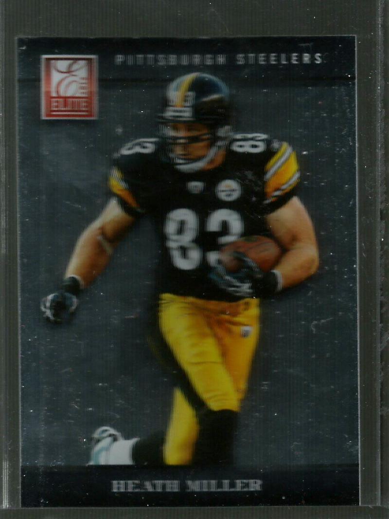 2012 Elite Football #80 Heath Miller Pittsburgh Steelers  Official Panini NFL Trading Card