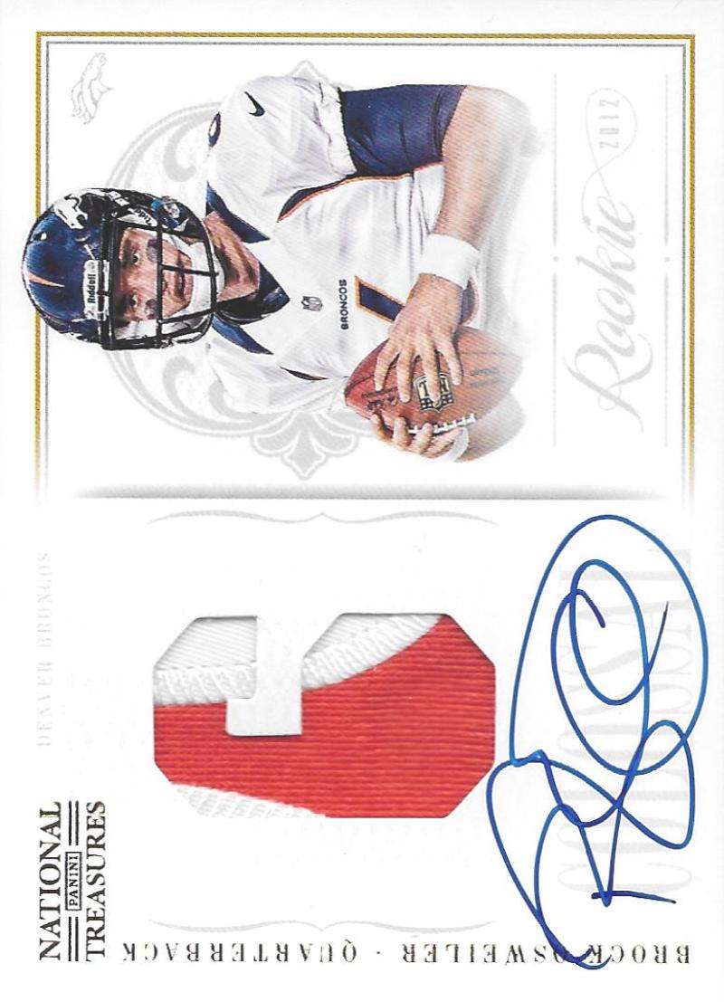 2012 Playoff National Treasures Rookie Colossal Prime Jersey Number Signatures