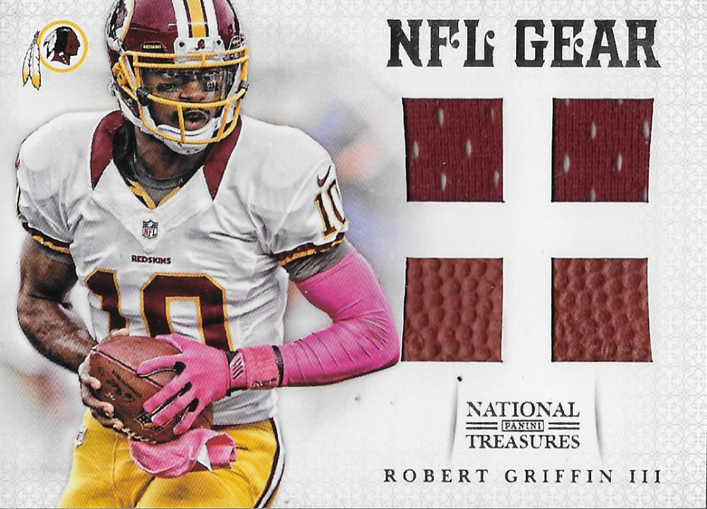 2012 Playoff National Treasures Rookie NFL Gear Quads Materials