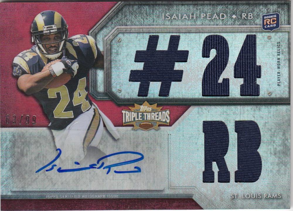 2012 Topps Triple Threads Base Rookie Autograph Relics