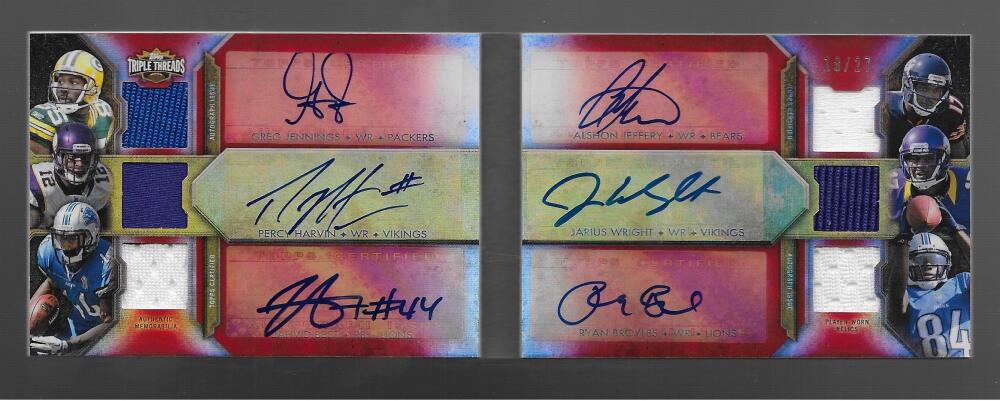 2012 Topps Triple Threads Auto Relic Double Combos