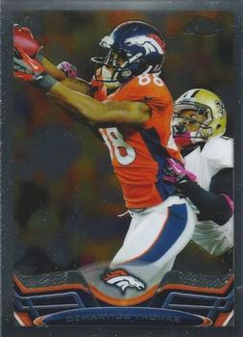 2013 Topps Chrome Football #42 Demaryius Thomas Denver Broncos Official NFL Premium Trading Card From The Topps Company
