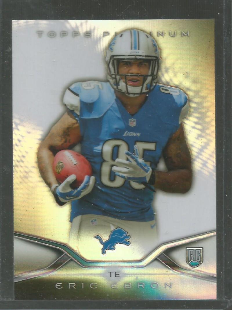 2014 Topps Platinum Football #140 Eric Ebron RC Rookie Detroit Lions  Official NFL Trading Card