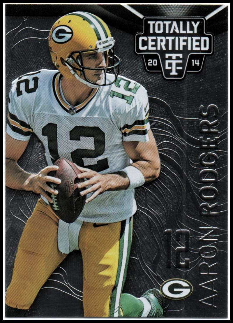 2014 PANINI TOTALLY CERTIFIED #34 AARON RODGERS  GREEN BAY PACKERS