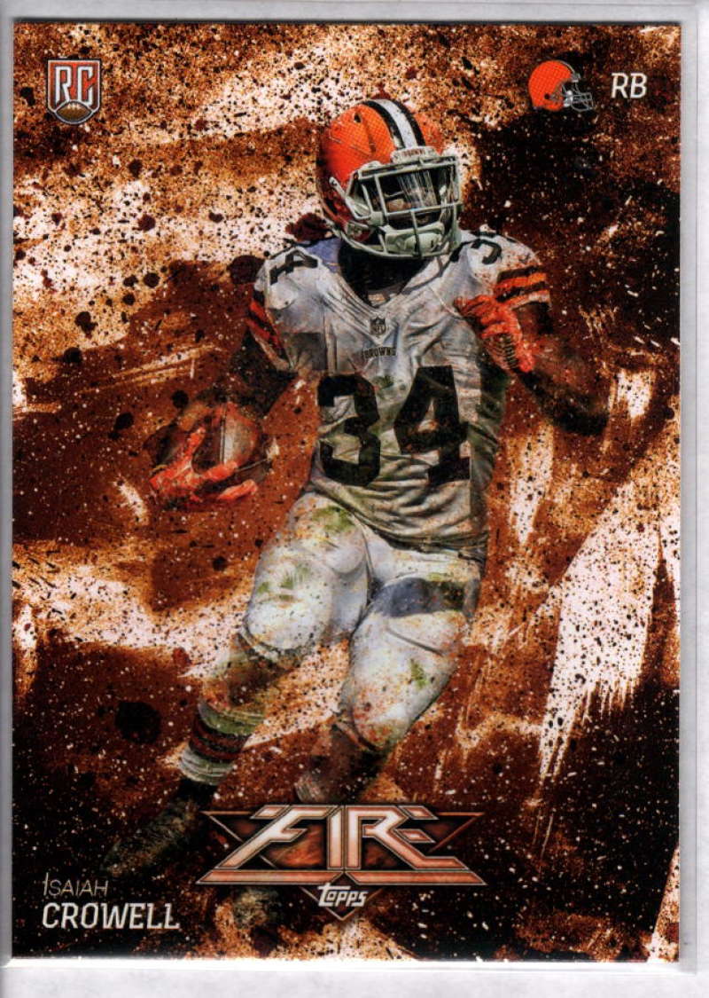 2014 Topps Fire Isaiah Crowell #138 NM+ RC Rookie Browns