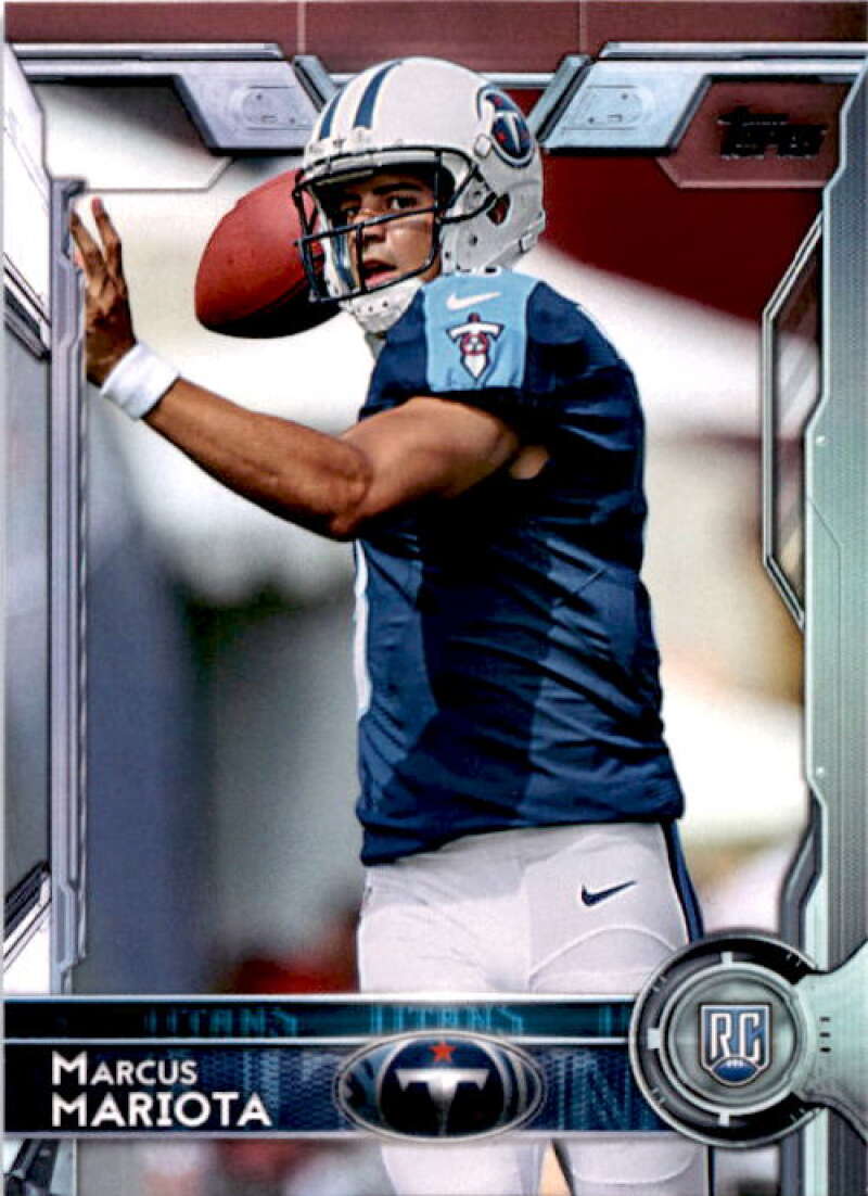 2015 Topps Football #429 Marcus Mariota RC Rookie Tennessee Titans  Official NFL Trading Card