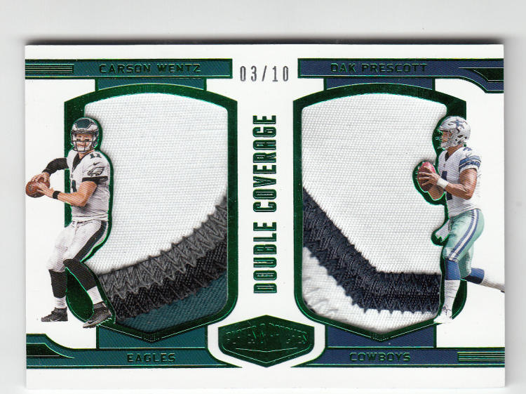 2016 Panini Plates and Patches Double Coverage Green