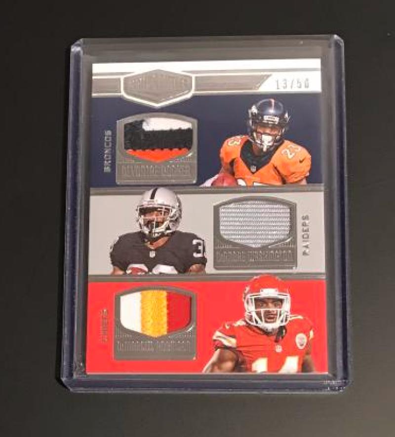 2016 Panini Plates and Patches Rookie Triple Combo Materials