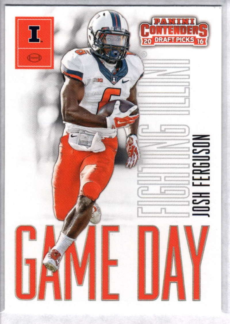 2016 Contenders Draft Picks Game Day Tickets Football #39 Josh Ferguson Illinois Fighting Illini  Official NCAA Rookie Card made by Panini