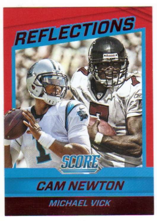 2016 Score Reflections Red #6 Cam Newton/Michael Vick 