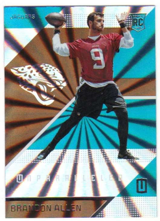 2016 Panini Unparalleled Football #155 Brandon Allen RC Rookie Jacksonville Jaguars  Official NFL Trading Card