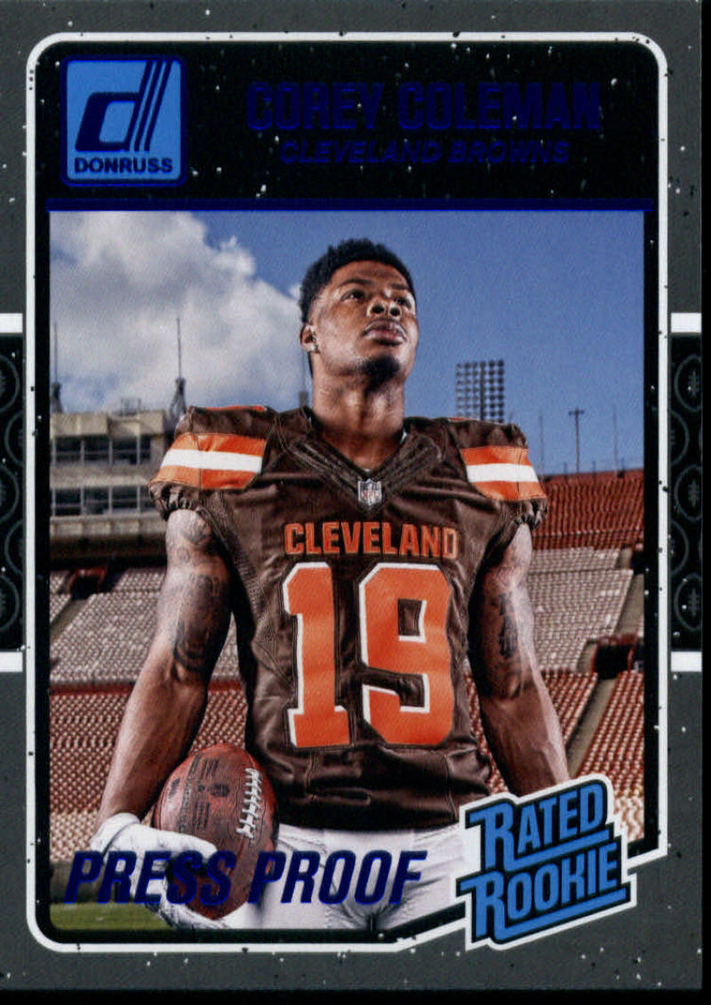 2016 Donruss Rated Rookies Press Proofs Blue #361 Corey Coleman NM-MT Browns