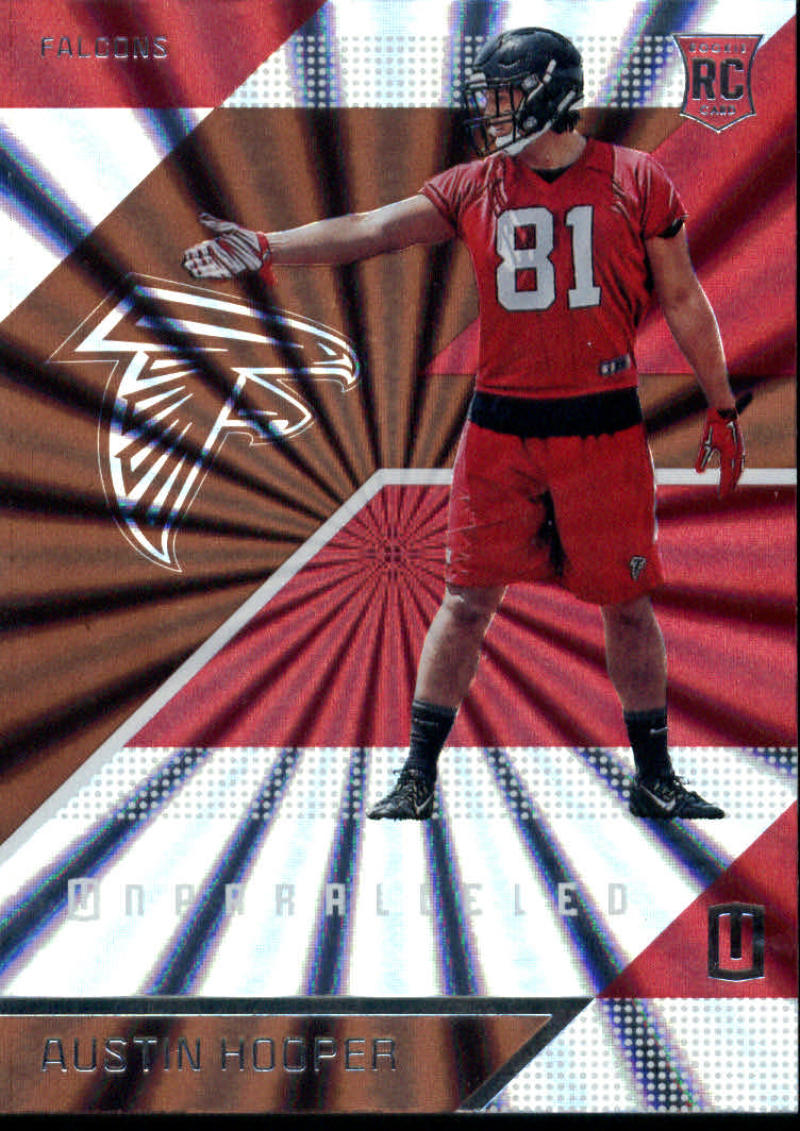 2016 Panini Unparalleled Football #154 Austin Hooper RC Rookie Atlanta Falcons  Official NFL Trading Card