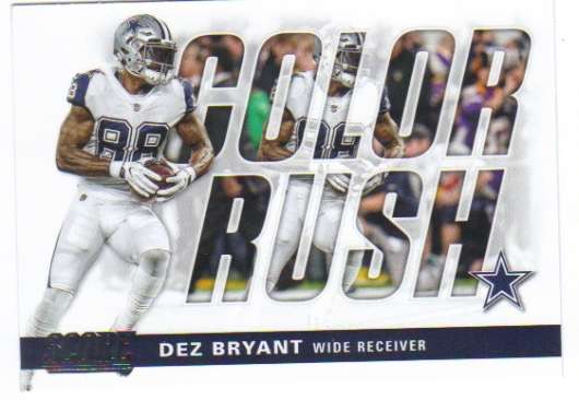 2017 Score Color Rush #14 Dez Bryant NM-MT 