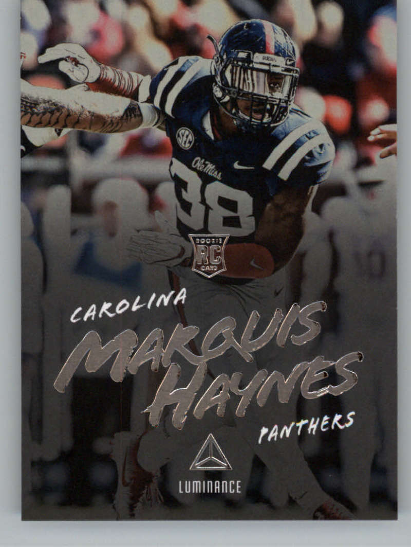 2018 Panini Luminance #158 Marquis Haynes Carolina Panthers Rookie RC NFL Football Trading Card