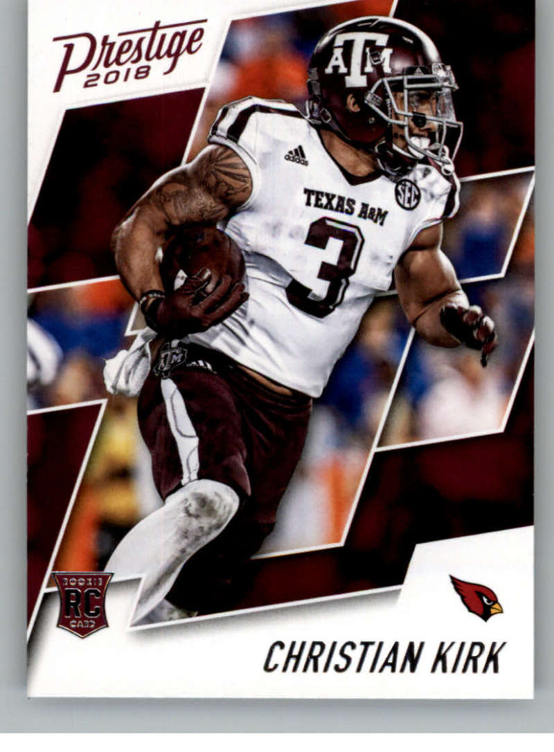 2018 Prestige NFL #282 Christian Kirk Arizona Cardinals Rookie Card RC SSP Super Short Print Panini Football Card