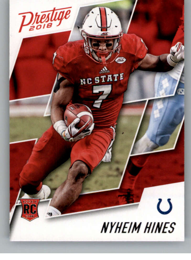 2018 Prestige NFL #295 Nyheim Hines Indianapolis Colts Rookie Card RC Panini Football Card