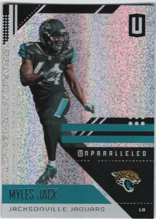 2018 Unparalleled NFL #91 Myles Jack Jacksonville Jaguars Panini Football Trading Card