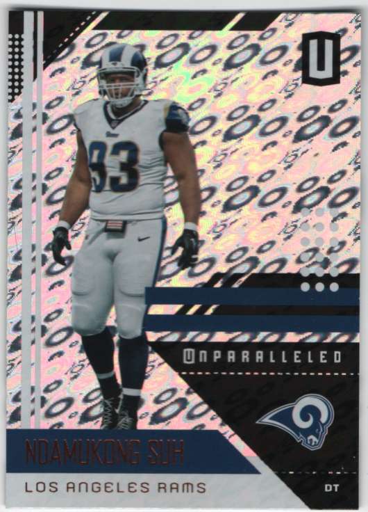 2018 Unparalleled Football Flight #105 Ndamukong Suh Los Angeles Rams NFL Trading Card made by Panini