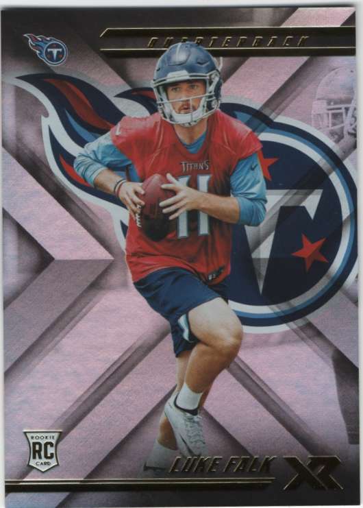 2018 Panini Xr Football #107 Luke Falk RC Rookie Card Tennessee Titans Rookie  Official NFL Trading Card