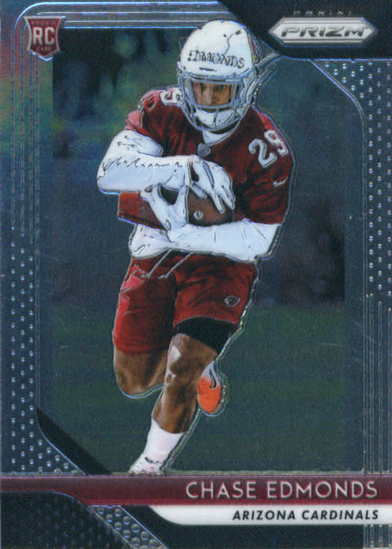 2018 Panini Prizm Football #276 Chase Edmonds Rookie RC Rookie Arizona Cardinals  Official NFL Trading Card