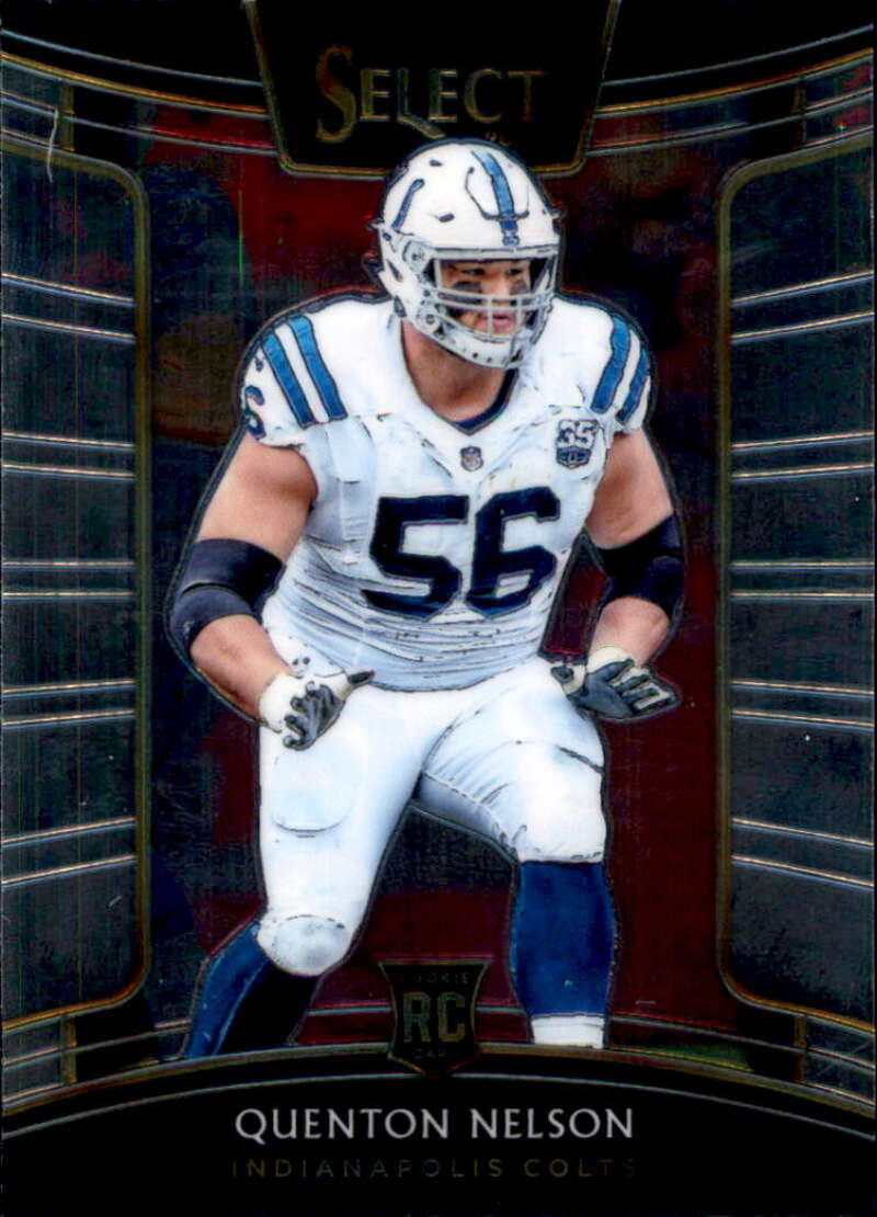 2018 Select Football #2 Quenton Nelson Indianapolis Colts Concourse RC Rookie Card Official NFL Trading Card From Panini