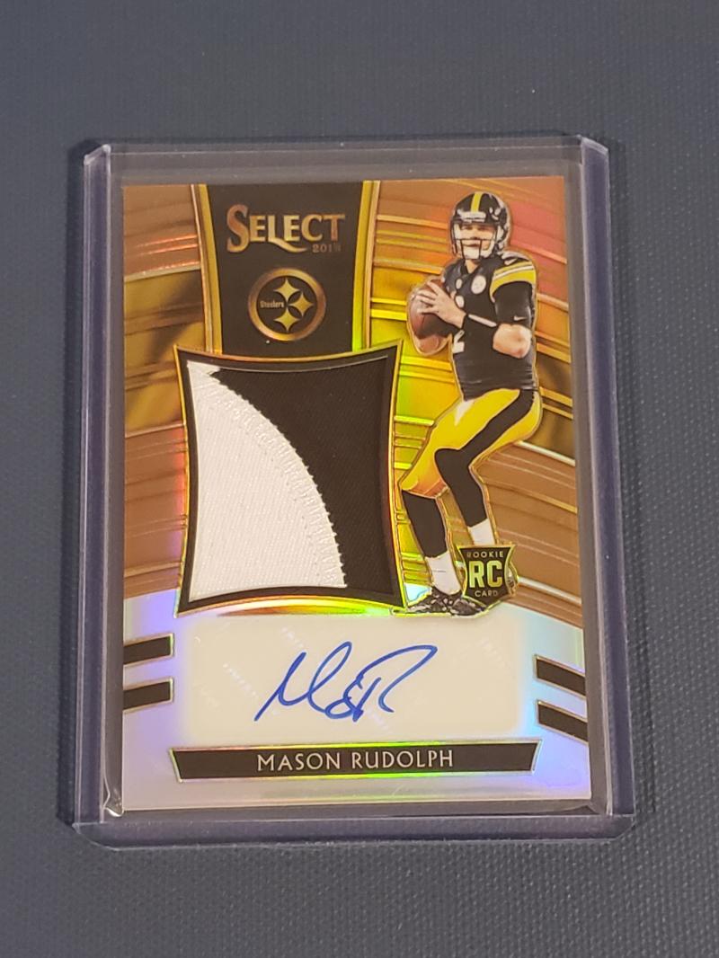 2018 Panini Select Rookie Selections #21 Mason Rudolph Pittsburgh Steelers Football Card