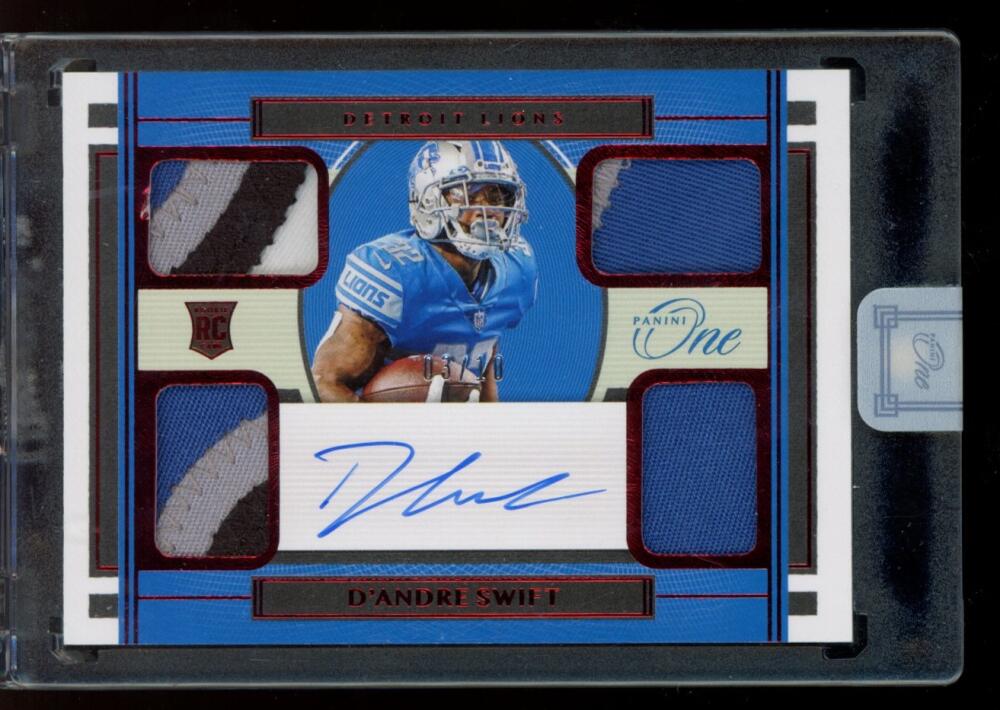 2020 Panini One Rookie Quad Patch Autographs Red
