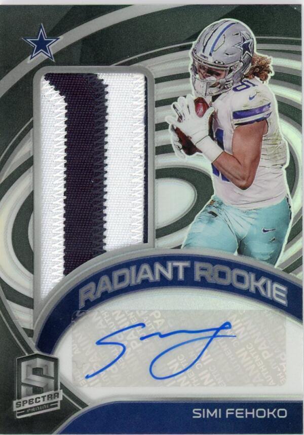 2021 Panini Spectra Radiant Rookie Patch Signatures