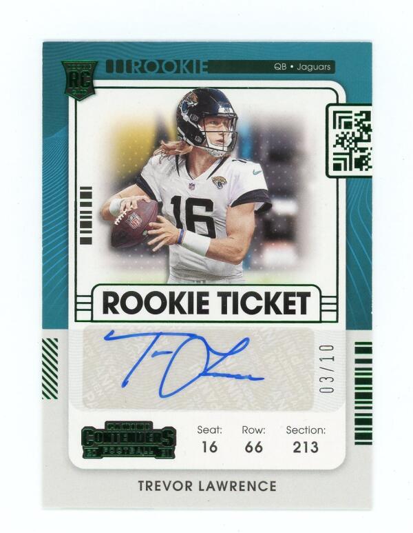 2021 Panini Playoff Rookie Ticket Variation RPS Preview Green