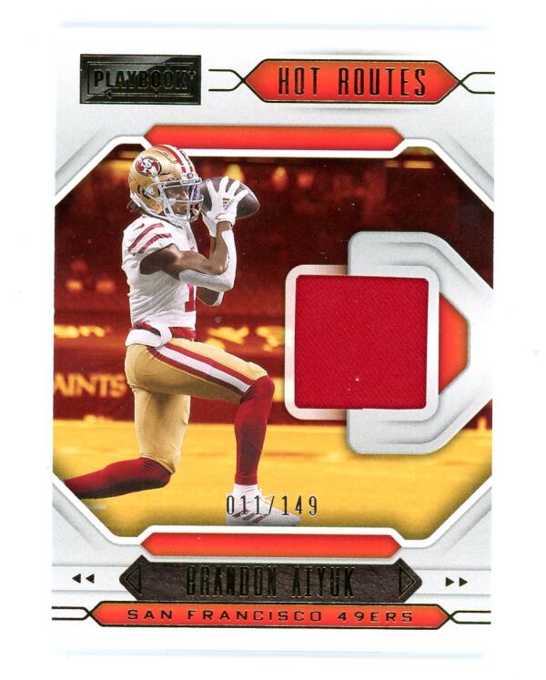 2021 Panini Playbook Hot Routes Relic Gold