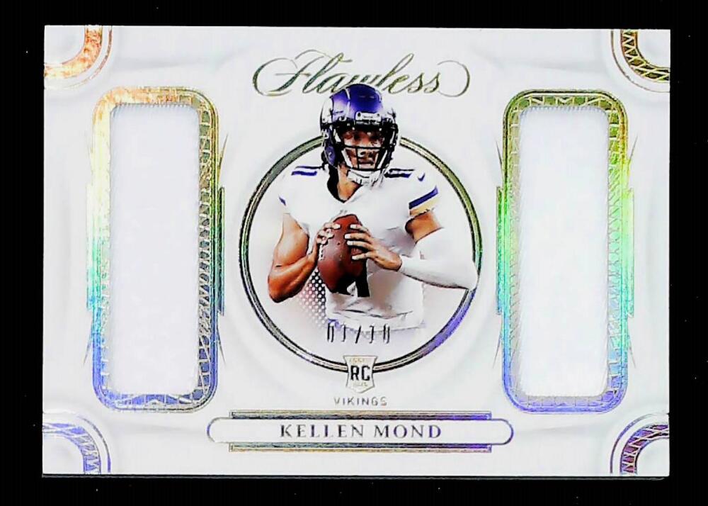 2021 Panini Flawless Collegiate Rookie Dual Patches Gold