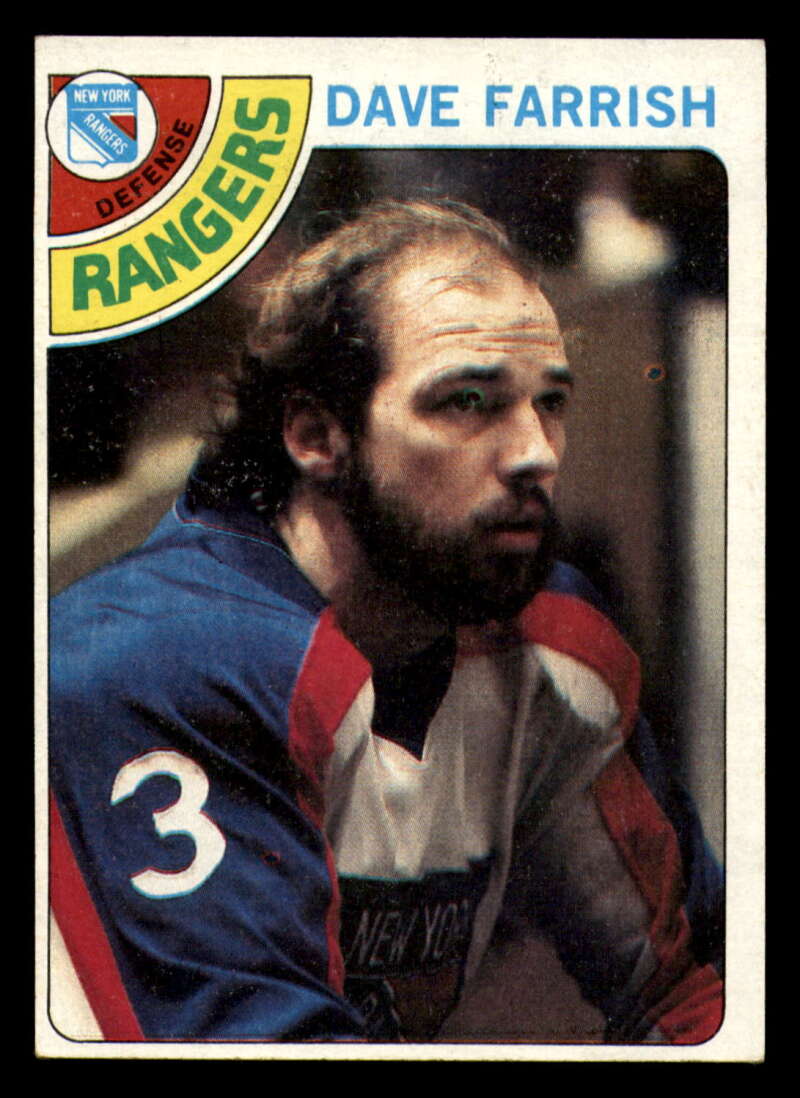 1978-79 Topps Dave Farrish #41 NM NY Rangers