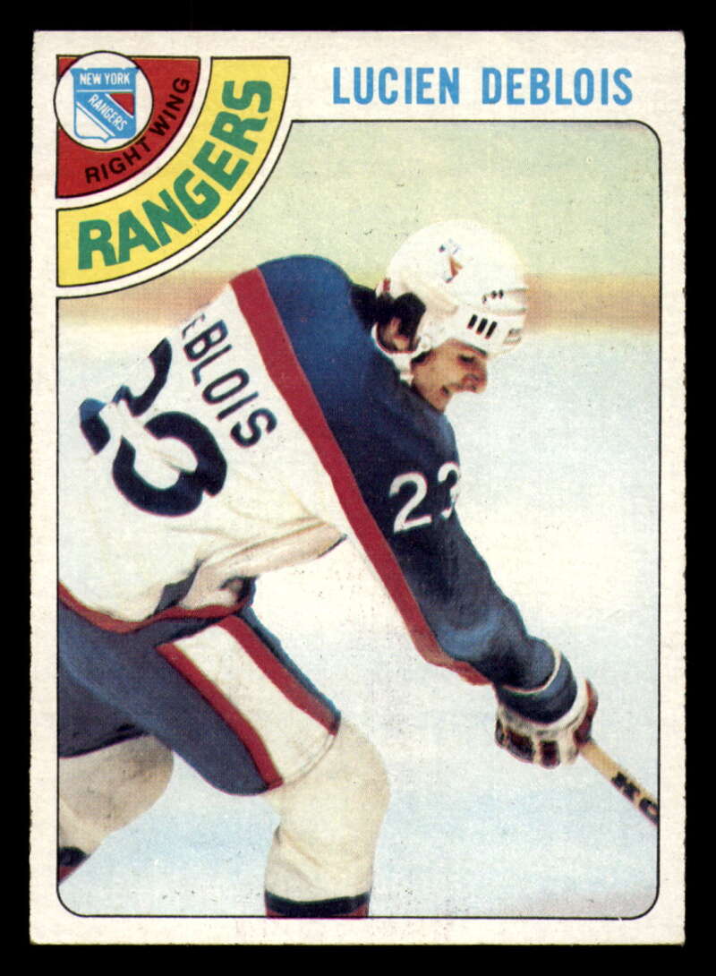1978-79 Topps Lucien DeBlois #136 NM RC Rookie NY Rangers