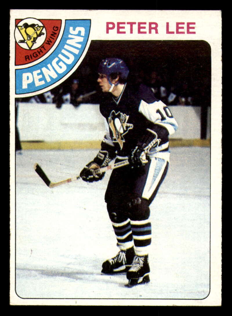 1978-79 Topps Peter Lee #244 NM RC Rookie Penguins
